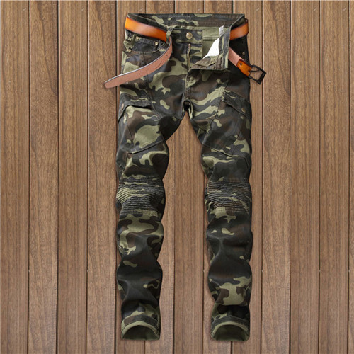ジーンズ メンズ デニムパンツ 迷彩柄 バイクパンツ ワークパンツ スキニー ミリタリー カジュアル スタイリッシュ カモフラ柄の通販はau Pay マーケット Jmmj