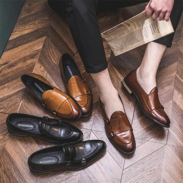 ビジネスシューズ メンズ モンクストラップ ウォーキングシューズ 防水 幅広 防滑 革靴 ビジネス 防臭 冠婚葬祭 紳士靴 モンクの通販はau Pay マーケット Jmmj