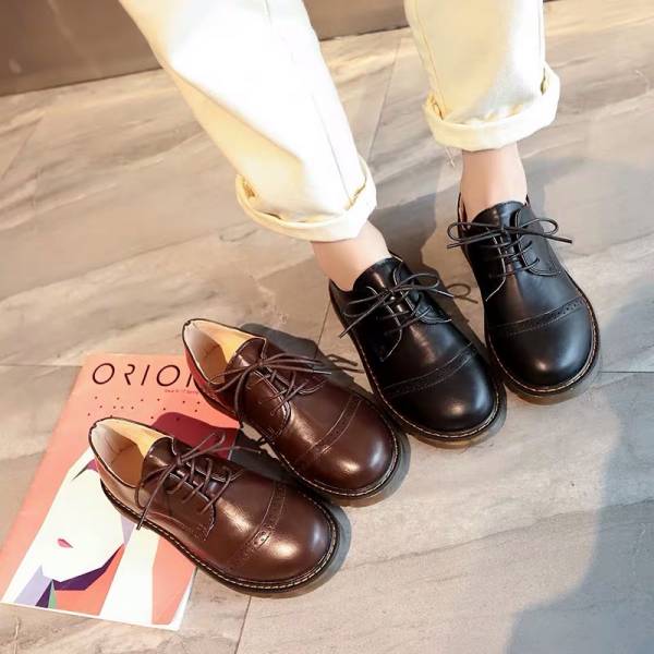 オックスフォードシューズ ヒール おじ靴 レディース ラウンドトゥ レースアップ 美脚 エナメル ローカット ぺたんこ X664の通販はau Pay マーケット Enjoylife Store