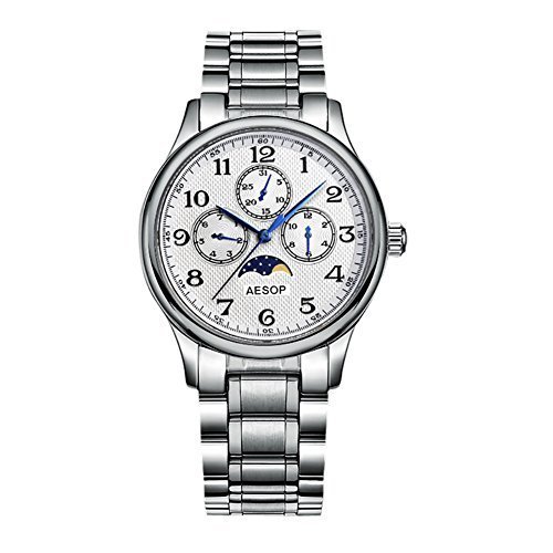 色シルバー Aesopフォーマルファッションオシャレ運動スポーツ腕時計メンズ石英腕時計バンドメンズ時計防振防水 シルバー の通販はau Pay マーケット プレイワン Au Pay マーケット店