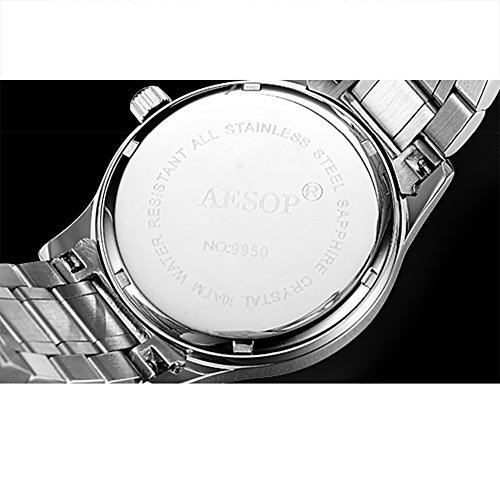 色シルバー Aesopフォーマルファッションオシャレ運動スポーツ腕時計メンズ石英腕時計バンドメンズ時計防振防水 シルバー の通販はau Pay マーケット プレイワン Au Pay マーケット店