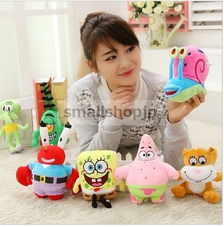 新品 送料無料 追跡可能 スポンジ ボブ Spongebob ぬいぐるみ 人形 吸盤付 7体セット B877 領収発行可 の通販はwowma 福壱堂