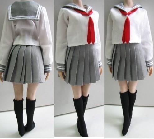 送料0円可能 1 6サイズ Phicenファイセン素体対応 女性フィギュア用 学生服 ドール服 学生服シリーズ A 領収発行可 の通販はau Pay マーケット プレイワン Au Pay マーケット店