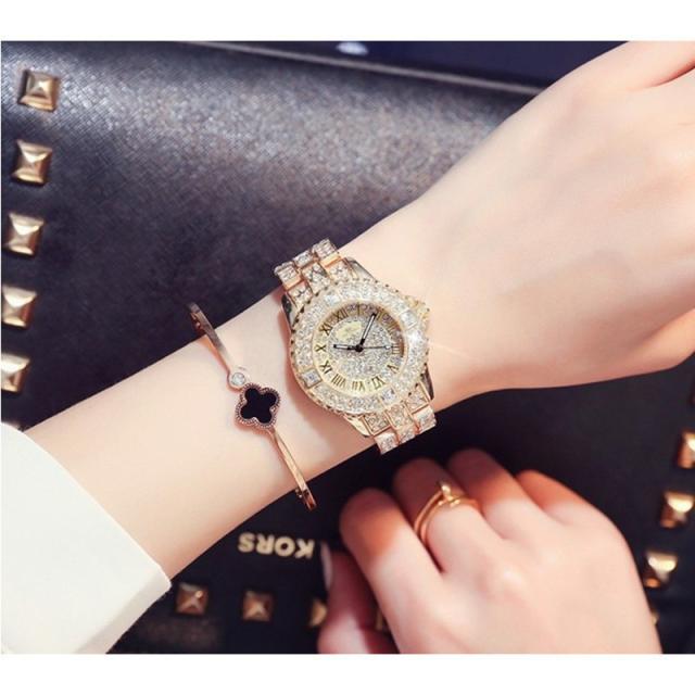 レディースウォッチ 海外人気ブランド Mashali 全面ラインストーン腕時計 パヴェ 派手めジュエリーウォッチ リストウォッチの通販はau Pay マーケット プレイワン Au Pay マーケット店