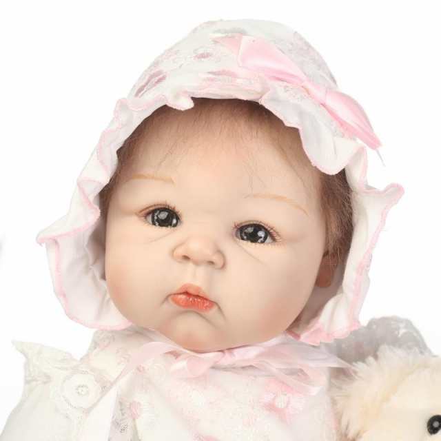 最適な材料 リボーンドール リアル赤ちゃん人形 かわいいベビー人形 ハンドメイド海外ドール 衣装付き ブルーアイ 外国の女の子 ピンク 日本正規品 Diquinsa Com Mx