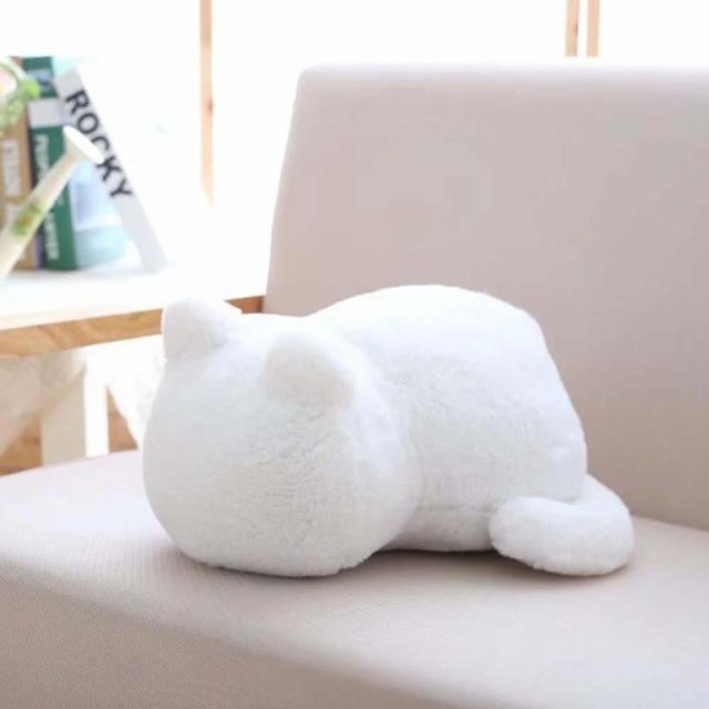 3色セット モフモフ寝姿 かわいい ねこ型クッション 黒 グレー 白 抱き枕 ぬいぐるみ 猫 キャット インテリア雑貨 大きい プレゼントの通販はau Pay マーケット プレイワン Au Pay マーケット店