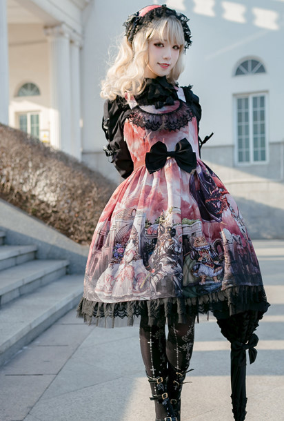 竜と猫のかわいい ゴシック ロリータ ドレス ヘアアクセサリーのセット 色 ピンク ゴスロリ ヴィンテージ A1292の通販はau Pay マーケット プレイワン Au Pay マーケット店