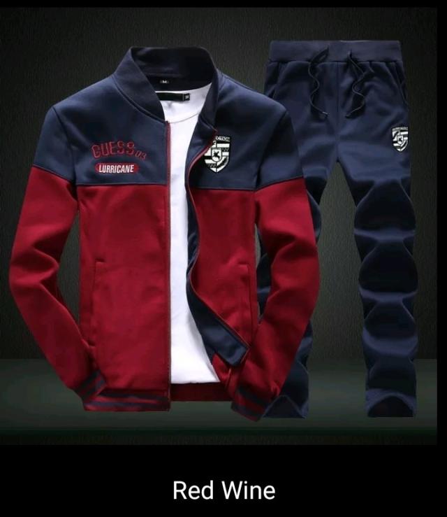 男性上下セット ファッション スポーツトレーナー スウェットパンツ 紳士服 2ピースセットスリム Red Wine 領収書発行可の通販はau Pay マーケット プレイワン Au Pay マーケット店