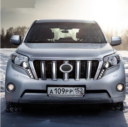 トヨタランドクルーザープラドのための 150 14 15 16 17 18 J150 Lc150 Abs クロームフロントグリルトリムカバーの通販はau Pay マーケット プレイワン Au Pay マーケット店