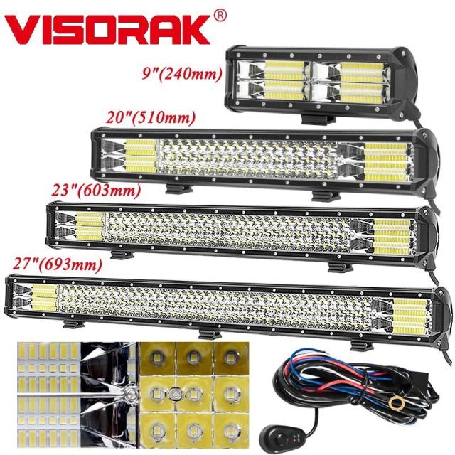 Visorak 9 21 23 27 Led ライトバーオフロード Led ワークライト Suv Atv 4wd 4 4 車の通販はau Pay マーケット プレイワン Au Pay マーケット店