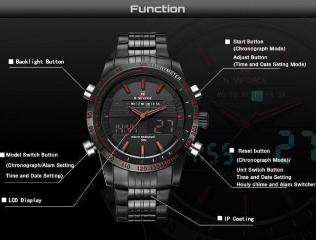 受注発注 送料無料 メンズ腕時計 ブランドnaviforce アナログ デジタル 防水 ラグジュアリー クォーツ 並行輸入品 アウトドア ビジネス シルバー白 高知インター店 Fcrtt Org