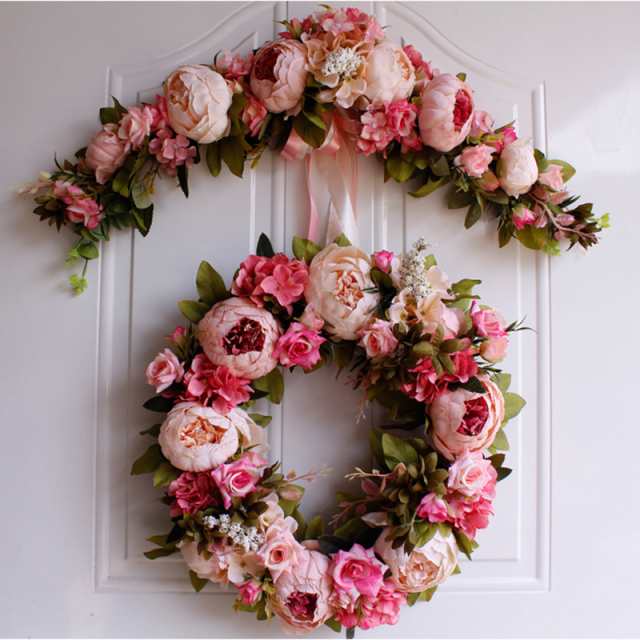 結婚式 ウェディングに 65cmロングサイズ ローズ 牡丹 ピンク装飾 造花 シルクフラワー ブーケ 花束の通販はau Pay マーケット プレイワン Au Pay マーケット店