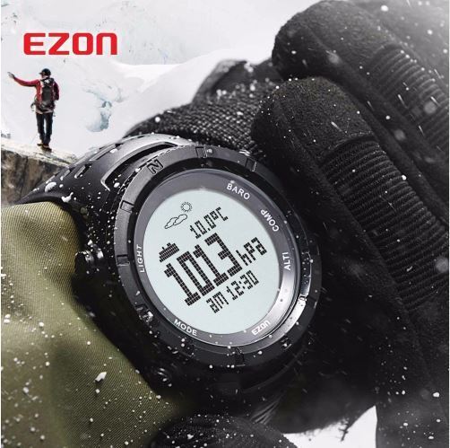 Ezon 多機能 腕時計 メンズ スポーツ デジタル 高度計 バロメーターコンパス 温度計 ハイキング 登山の通販はau Pay マーケット プレイワン Au Pay マーケット店