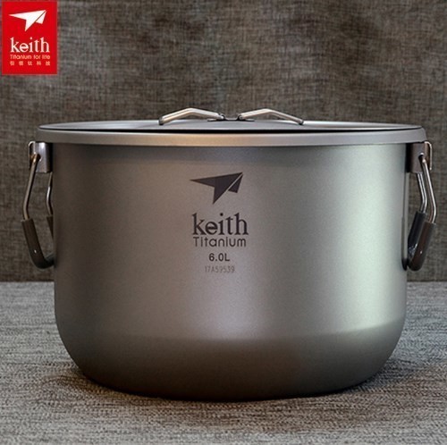 Keith チタン 鍋 6l 調理 器具 屋外 キャンプ ハイキング ハンティング ピクニック 狩り 軽量 870グラム アウトドアの通販はau Pay マーケット 福壱堂 Au Pay マーケット店