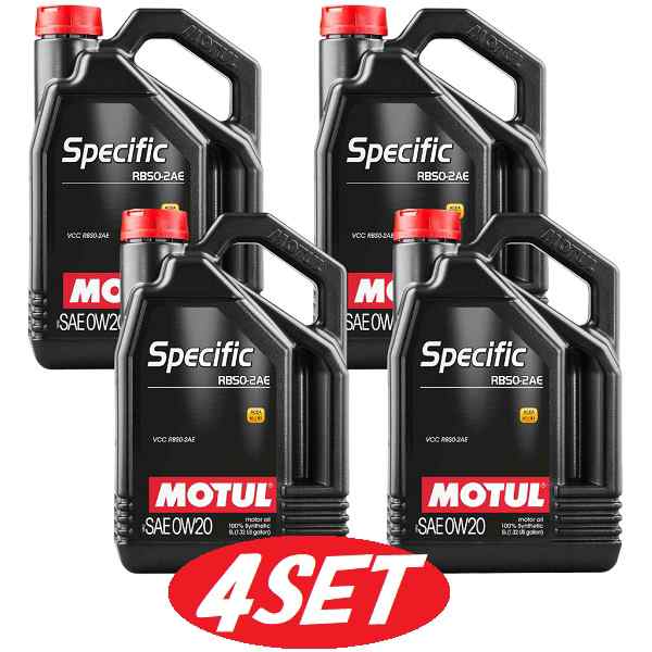 【お得な4本セット】106045 MOTUL (モチュール) Specific RBS0-2AE 0W20 5L スペシフィック 全合成油 ボルボ volvo ガソリン/ディーゼル