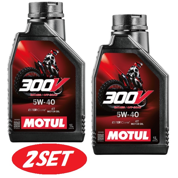 【お得な2本セット】112682 MOTUL (モチュール) 【新商品】300V FACTORY LINE OFF ROAD 5W40 1L ファクトリーライン オフロード 全合成 エンジンオイル 旧104134