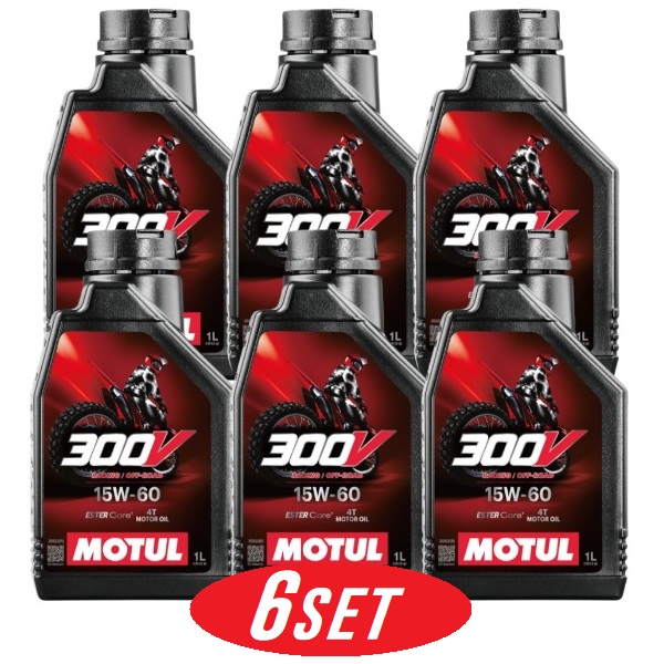 【お得な6本セット】112684 MOTUL (モチュール) 【新商品】 300V FACTORY LINE OFF ROAD 15W60 1L ファクトリーライン オフロード 全合成 旧 104137 16,254円