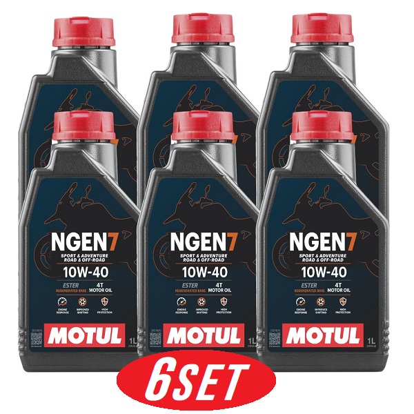 【お得な6本セット】113924 MOTUL (モチュール) NGEN 7 4T 10W40 1L バイク用 全合成油 再精製油 エステル配合 環境負荷低減 CO2削減 エンジンオイル 16,335円