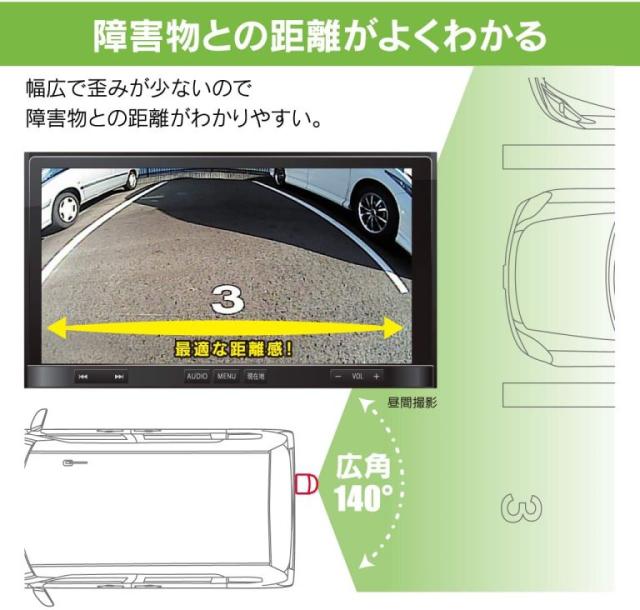BCAM7AW ビートソニック カメレオンMini バックカメラ リヤカメラ 普通自動車用 ナンバープレート取付_4