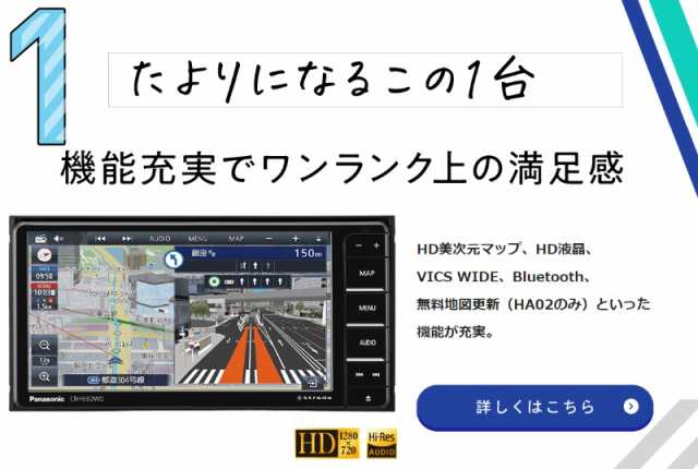 法人限定/数量限定】CN-HE02WD パナソニック ストラーダ 7インチHD ...