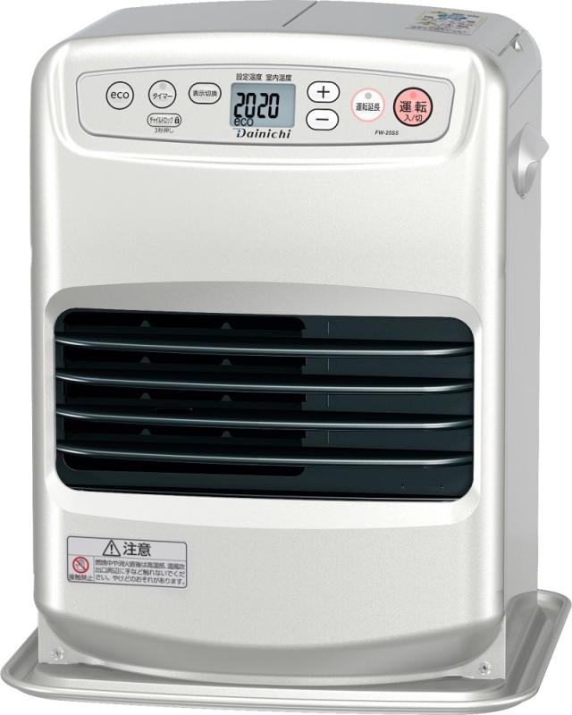 【2025年モデル】FW-25S6-S ダイニチ 石油ファンヒーター Sタイプ 木造7畳 コンクリート9畳まで ワンタッチ汚れんキャップ ライトシルバー