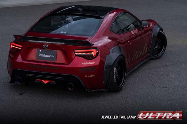 TT86ZU-RG-1【レッド/ブラック】 ヴァレンティ ウルトラ ULTRA トヨタ 86(ZN6)/スバルBRZ(ZC6) 用ジュエルLEDテールランプ_2