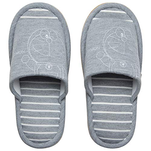 ニッポン スリッパ ドラえもん 22 24cm グレー ボーダー 刺繍 の通販はau Pay マーケット Cente