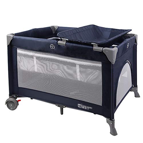 Maydolly メイドリ プレイヤード ベビーサークル 折りたたみ おむつ交換台付き キャリーバッグ付き マリンブルー の通販はau Pay マーケット Cente