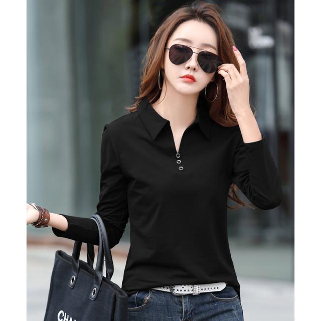 おしゃれなポロtシャツ 長袖カットソー 春 春物 春服 長袖 レディース トップス レディースカットソー Vネックカットソー ポロシャツの通販はau Pay マーケット 東辰商店