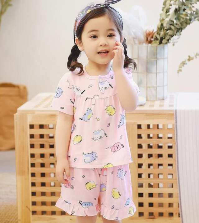 子供パジャマ 子供服 パジャマ 果物柄 ネグリジェ 女の子 半袖トップス ショートパンツ 上下セット キッズ ジュニア ルームウェア 夏 の通販はau Pay マーケット うらみ販売