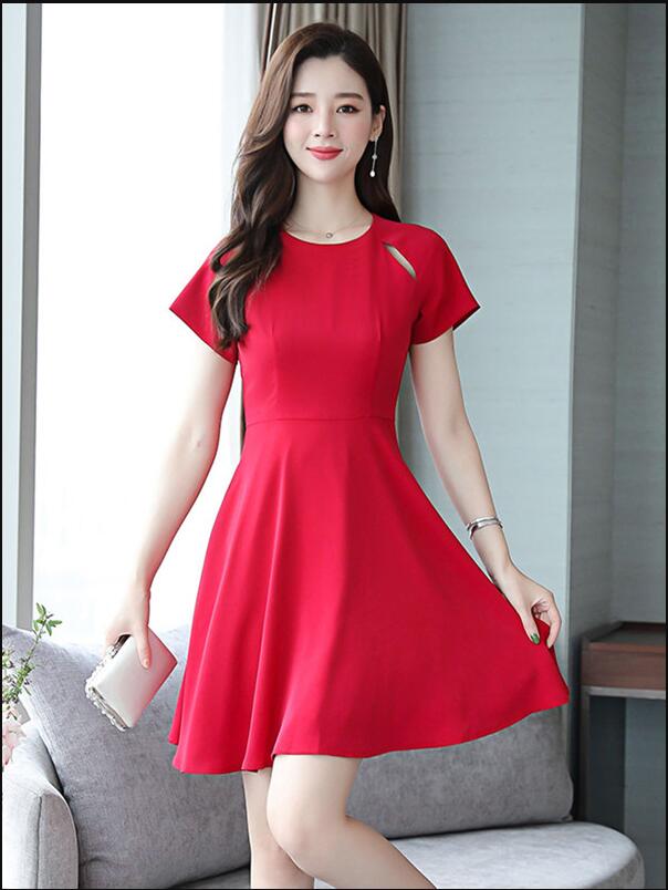 2色入 カジュアル ファッション 個性的 派手 衣装 Aライン ワンピース 半袖 ミモレ レディース ひざ丈 キレイめ 大人可愛い ゆったりの通販はau Wowma うらみ販売