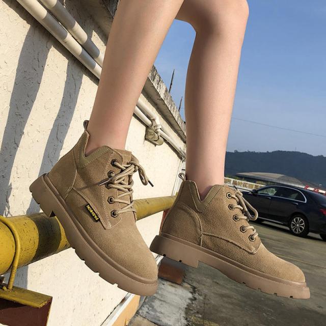 マーティンブーツ ショートブーツ レディース ブーツ 厚底 ブーティーブーツ ハイカット スエード 靴 エンジニアブーツ 歩きやすい ローの通販はau Pay マーケット うらみ販売