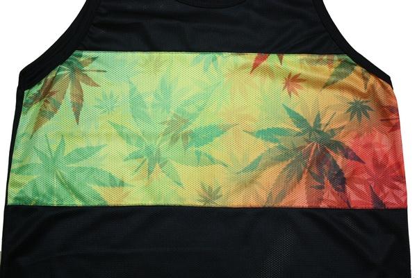 レゲエ メッシュタンクトップ マリファナ A Blk Bk075 メッシュ タンクトップ ブラックの通販はau Pay マーケット メリケンマーケット