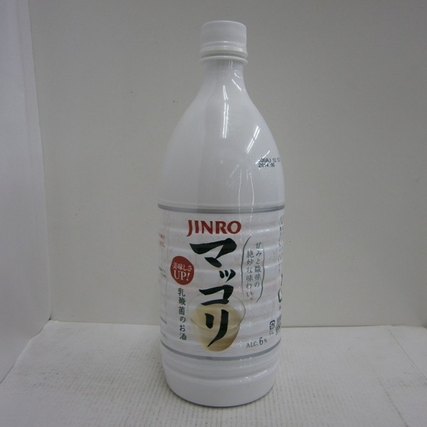 【送料無料】眞露 JINRO (ジンロ) マッコリ 6% 1000ml*1ケース(15本)の通販は 7,700円