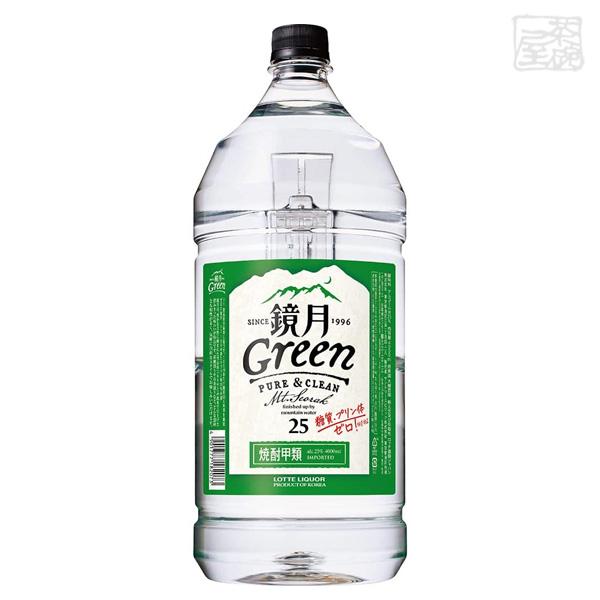 【送料無料】鏡月 ペットボトル 25度 4000ml＊4本 サントリー 焼酎 甲類の通販は