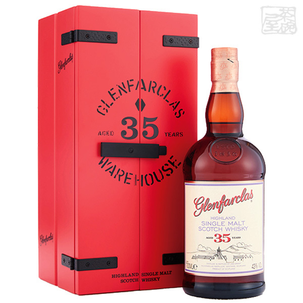 グレンファークラス 35年 レッドドア 43% 700ml 正規 木箱 シングルモルトスコッチウイスキーの通販は 176,000円
