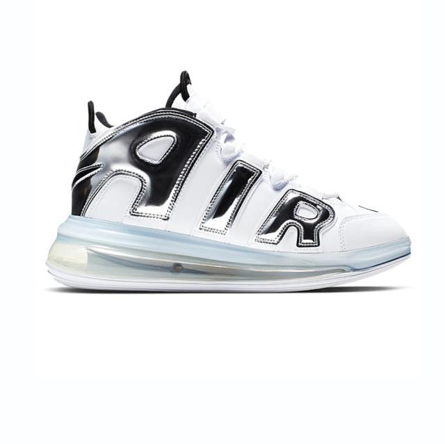Nike air more uptempo 720 white metallic silver Clearance