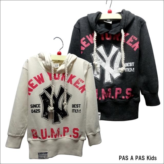 New キラキラロゴ Newyork パーカ 100cm 160cm 韓国子供服 の通販はau Wowma Pasapaskids