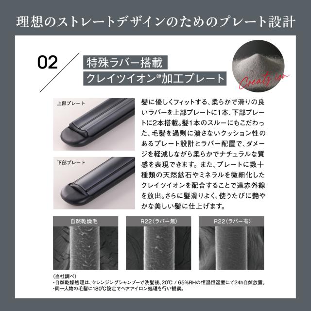 ストレートアイロン クレイツ マイスター ST-R22 (CREATEs MEISTER アイロン ヘアアイロン サロン プロ プロ用 縮毛矯正)_2