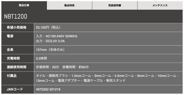 バリカン Nobby NBT1200 バリカン (テスコム ノビー セルフカット フェードスタイル フェード クリッパー ハイパワー 静音 おしゃれ)