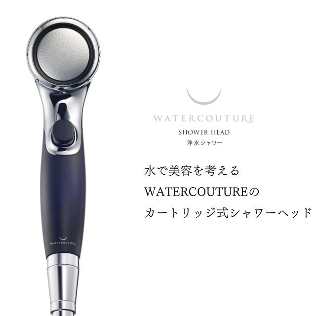 浄水ウルトラファインバブルシャワー  WS302-BK +浄水カートリッジ1個入 ウォータークチュール  塩素除去 浄水 シャワー カートリッジ1個入り 浄水シャワーヘッド 美容 止水 ストップ 増圧 節水 赤ちゃん 敏感肌 アトピー 取付け簡単 ブラック クリンスイ