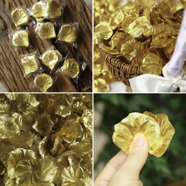 フラワーシャワー 造花 花びら ウェディング 結婚式 1000枚 ゴールド 金 ゴージャス オリジナルmix フラワーペタル ブライダル パーティの通販はau Pay マーケット クローザザッカ