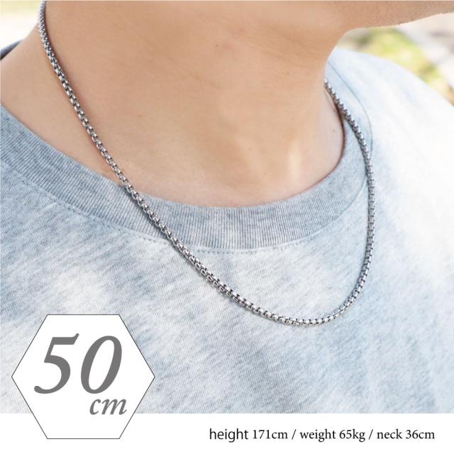 ネックレス メンズ あずき 甲丸 3mm 50cm 60cm チェーン 人気 サージカルステンレス シルバー シンプル 鎖 おしゃれ ストリート ファッシの通販はau Pay マーケット クローザザッカ