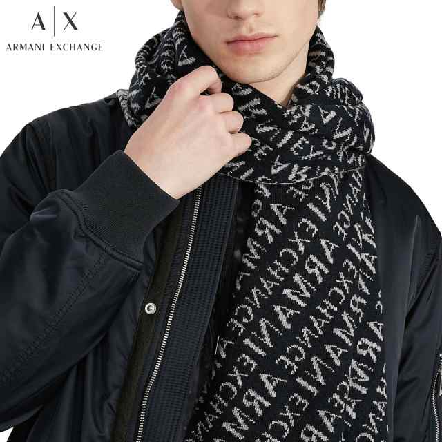 送料無料!!1 ARMANI EXCHANGE アルマーニ エクスチェンジ 954650 CC310 00048 ブラック マフラー ストール｜au  PAY マーケット