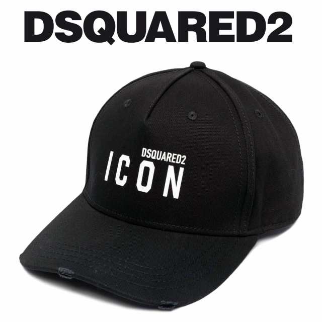 DSQUARED2 BCM0413 ブラック キャップ 帽子 ICON ロゴ