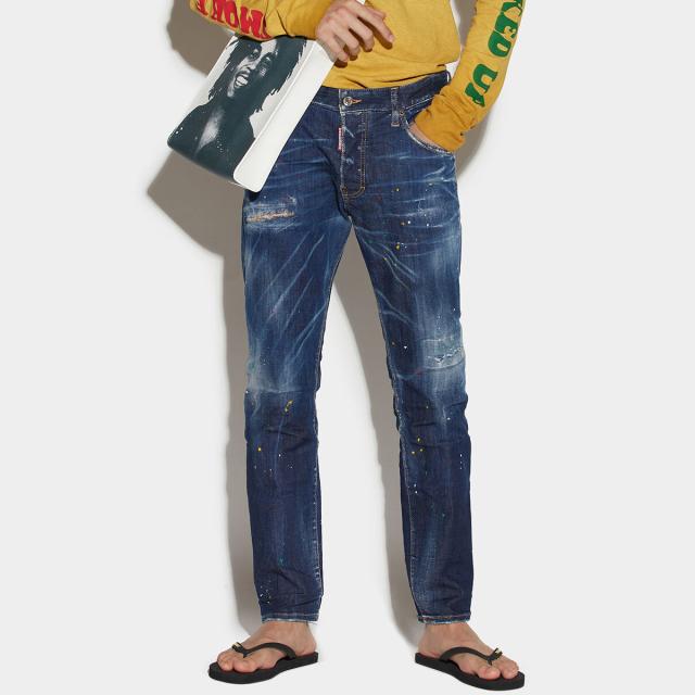 48 DSQUARED2 BOB JEAN 甘酸っぱい パッチ デニム