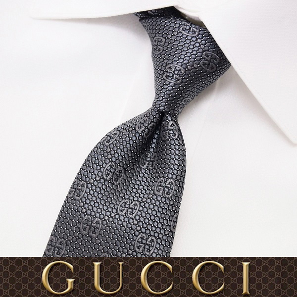 送料無料 49 Gucci グッチ グレー Silk ネクタイの通販はau Pay マーケット セレクトショップneo