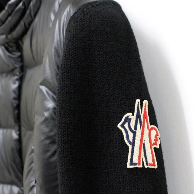 送料無料 16 MONCLER GRENOBLE モンクレール グルノーブル 9B00011 M1122 ブラック ブルゾン ダウン切替_4