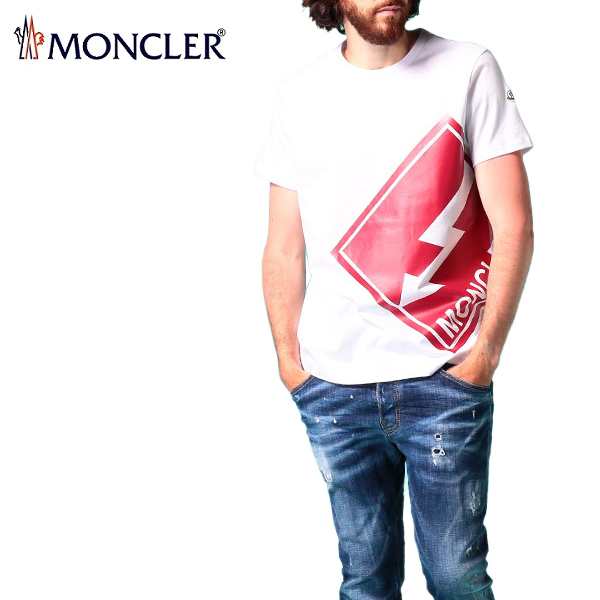 MONCLER 8C73510 ホワイト 半袖 Tシャツ gilmanfloors.com