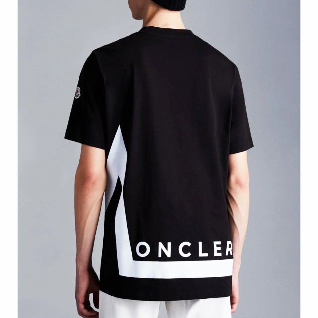 送料無料 149 MONCLER ブラック Tシャツ ロゴ 8C00001 8390T size S